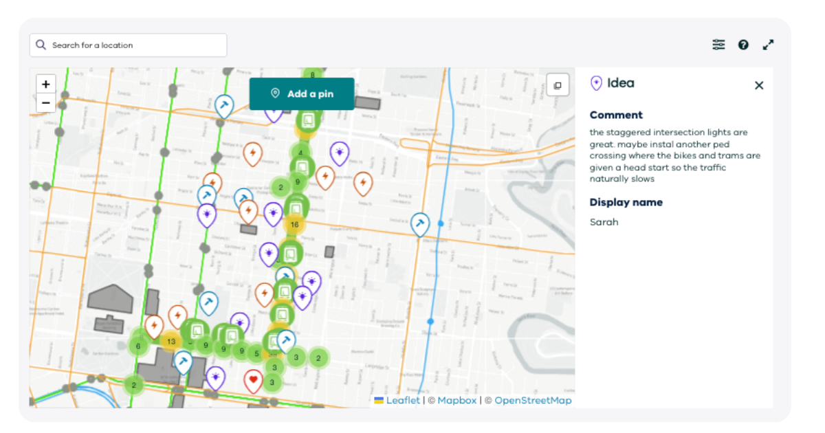 Unlocking community engagement with interactive maps - District